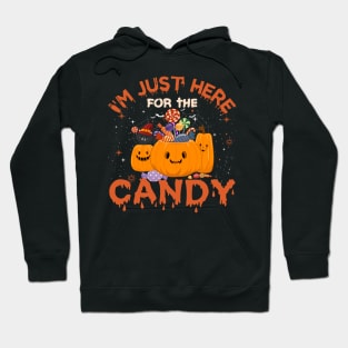 Halloween I am Just here for the candy Hoodie